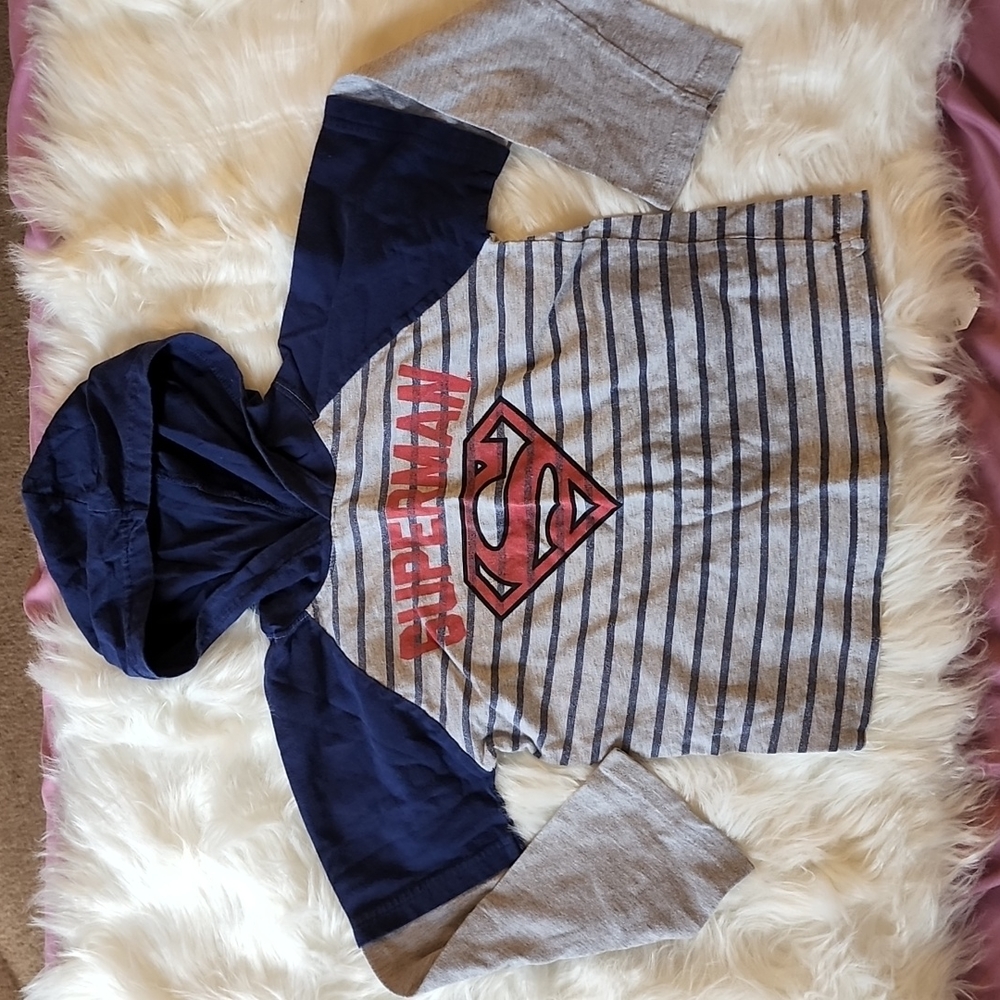 Boys Hooded Long Sleeve Shirt